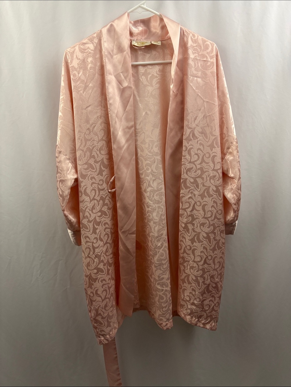 Vintage Victoria’s Secret Robe Light Pink Women’s One Size Fits All Gold Label - Picture 9 of 9